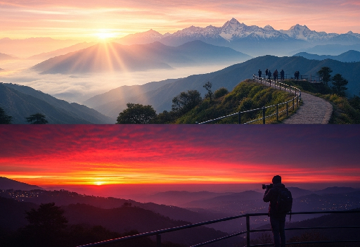 Mussoorie’s Best Viewpoints for Sunrise & Sunset